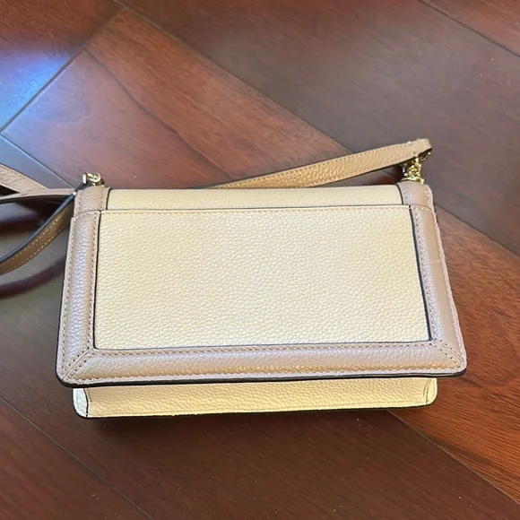 Kate Spade Cream and Tan Crossbody Bag with Tassel Detail - Picture 4 of 8